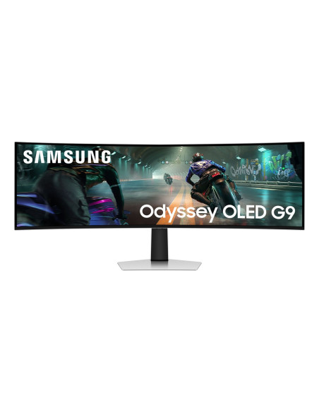 Samsung S49Dg910Su Monitor Komputerowy 124,5 Cm (49") 5120 X 1440 Px Dual Qhd Oled Srebrny