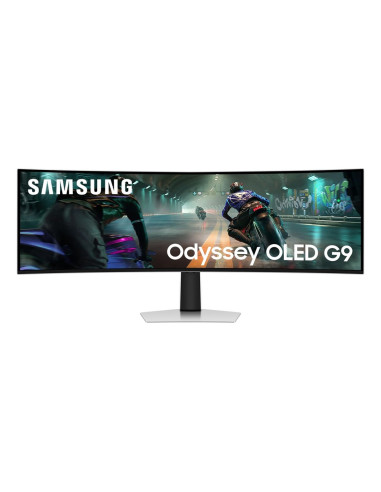 Samsung S49Dg910Su Monitor Komputerowy 124,5 Cm (49") 5120 X 1440 Px Dual Qhd Oled Srebrny