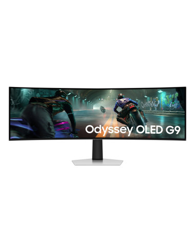 Samsung S49Dg910Su Monitor Komputerowy 124,5 Cm (49") 5120 X 1440 Px Dual Qhd Oled Srebrny