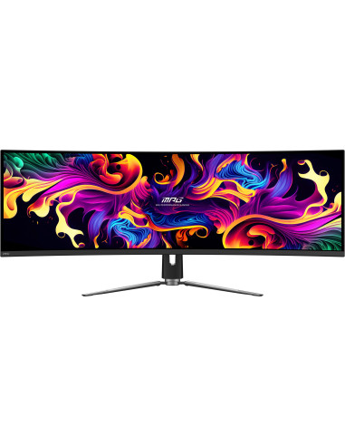 Msi Mpg 491Cqp Qd-Oled Monitor Komputerowy 124,5 Cm (49") 5120 X 1440 Px Dual Wqhd Czarny