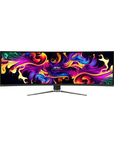 Msi Mpg 491Cqp Qd-Oled Monitor Komputerowy 124,5 Cm (49") 5120 X 1440 Px Dual Wqhd Czarny