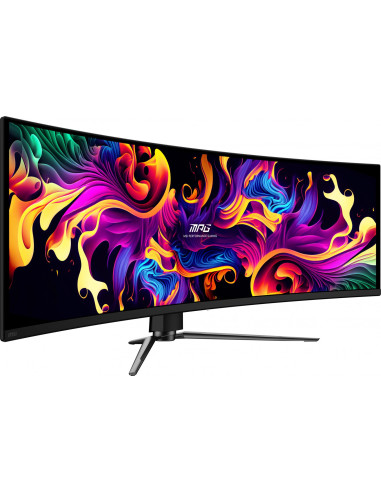 Msi Mpg 491Cqp Qd-Oled Monitor Komputerowy 124,5 Cm (49") 5120 X 1440 Px Dual Wqhd Czarny