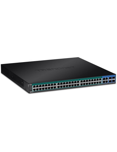 Trendnet Tpe-5048Ws Przełącznik Sieciowy Zarządzany Gigabit Ethernet (10/100/1000) Obsługa Poe 1U Czarny