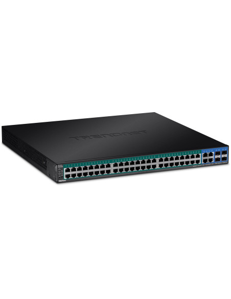 Trendnet Tpe-5048Ws Przełącznik Sieciowy Zarządzany Gigabit Ethernet (10/100/1000) Obsługa Poe 1U Czarny