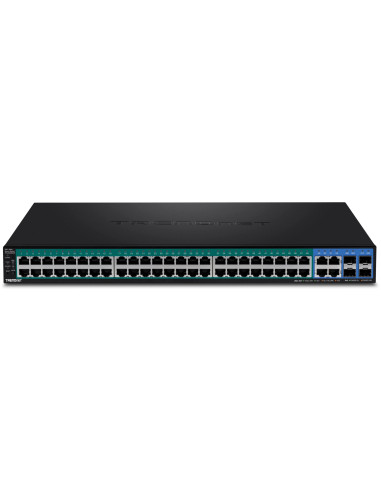 Trendnet Tpe-5048Ws Przełącznik Sieciowy Zarządzany Gigabit Ethernet (10/100/1000) Obsługa Poe 1U Czarny