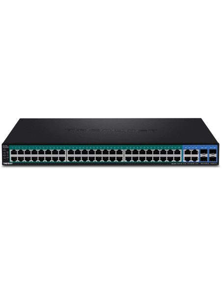 Trendnet Tpe-5048Ws Przełącznik Sieciowy Zarządzany Gigabit Ethernet (10/100/1000) Obsługa Poe 1U Czarny