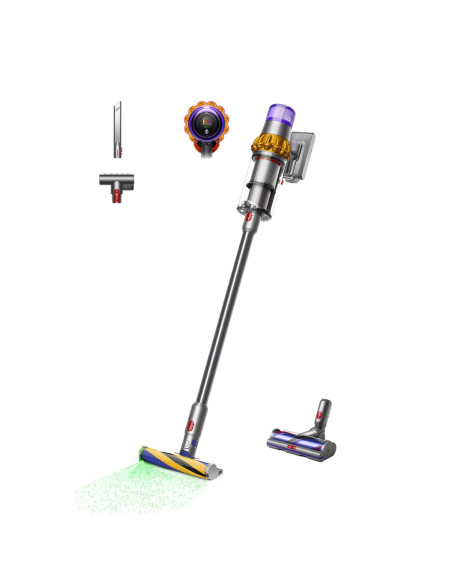 Dyson V15 Detect Absolute Odkurzacz Stojący 2 W 1 Bateria Suchy Hepa Bez Worka 0,77 L Stal Nierdzewna