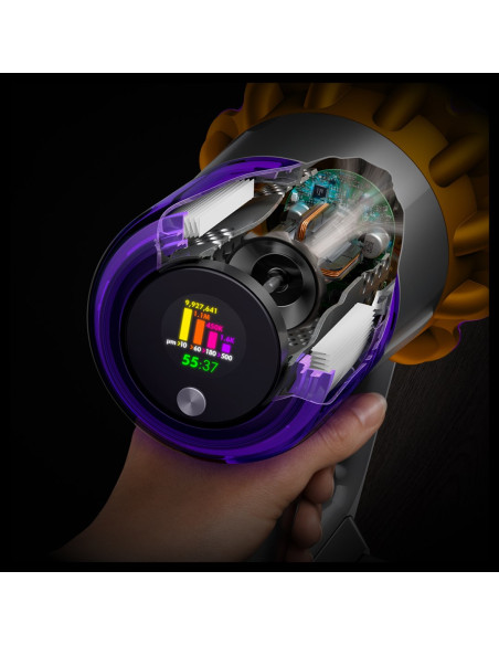 Dyson V15 Detect Absolute Odkurzacz Stojący 2 W 1 Bateria Suchy Hepa Bez Worka 0,77 L Stal Nierdzewna