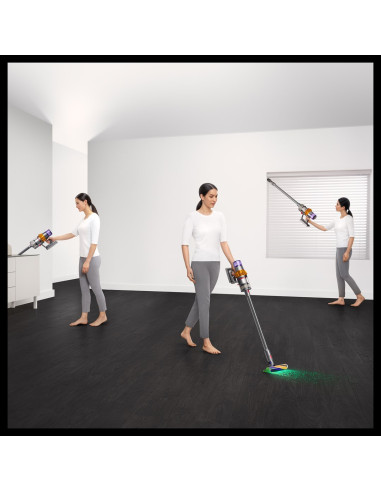 Dyson V15 Detect Absolute Odkurzacz Stojący 2 W 1 Bateria Suchy Hepa Bez Worka 0,77 L Stal Nierdzewna