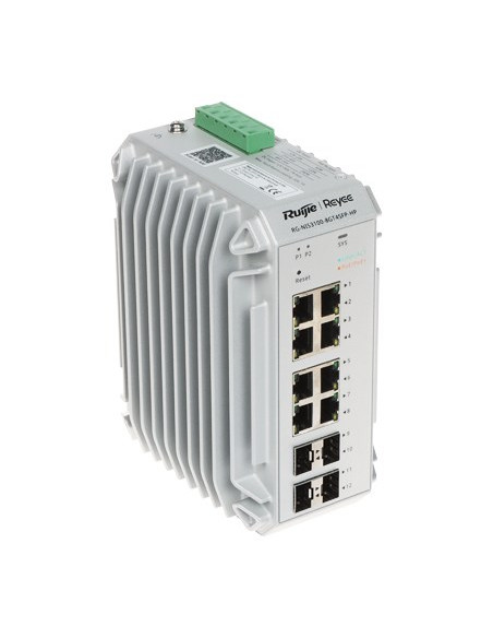 Ruijie Networks Rg-Nis3100-8Gt4Sfp-Hp Przełącznik Sieciowy Zarządzany L2 Gigabit Ethernet (10/100/1000) Obsługa Poe Szary