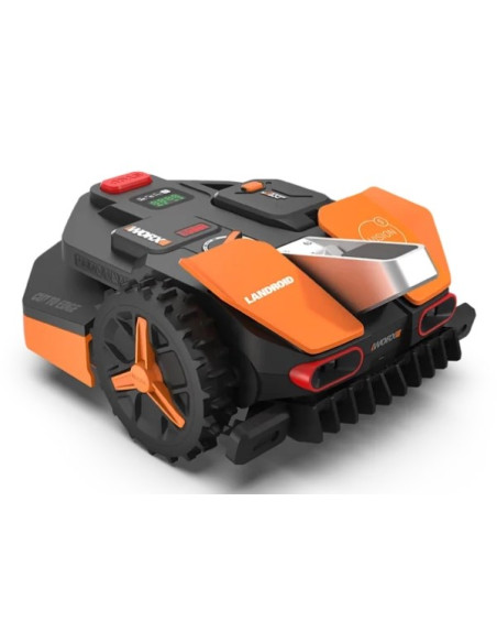 Worx Vision Ai S250 Kosiarka Robot Bateria Czarny, Pomarańczowy, Czerwony, Srebrny