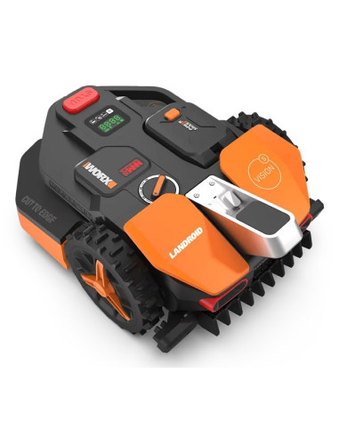 Worx Vision Ai S250 Kosiarka Robot Bateria Czarny, Pomarańczowy, Czerwony, Srebrny