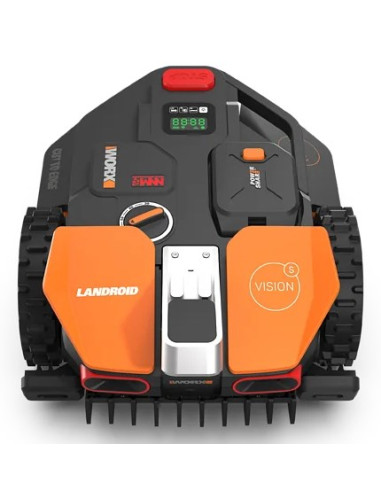 Worx Vision Ai S250 Kosiarka Robot Bateria Czarny, Pomarańczowy, Czerwony, Srebrny