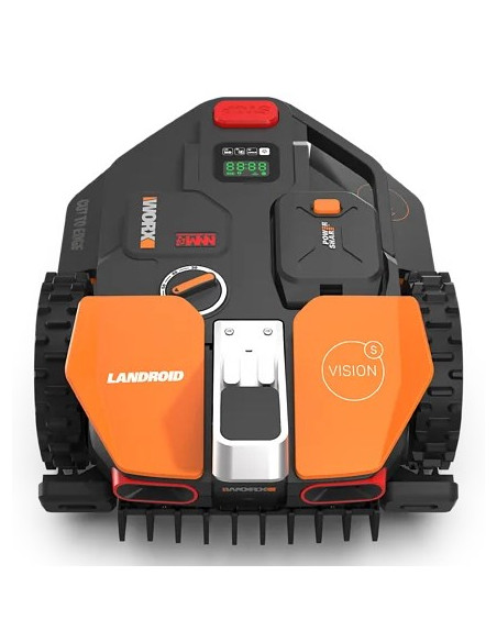 Worx Vision Ai S250 Kosiarka Robot Bateria Czarny, Pomarańczowy, Czerwony, Srebrny