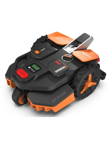 Worx Vision Ai S250 Kosiarka Robot Bateria Czarny, Pomarańczowy, Czerwony, Srebrny
