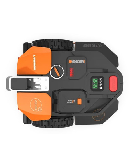 Worx Vision Ai S250 Kosiarka Robot Bateria Czarny, Pomarańczowy, Czerwony, Srebrny