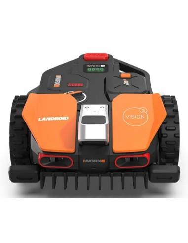 Worx Vision Ai S250 Kosiarka Robot Bateria Czarny, Pomarańczowy, Czerwony, Srebrny