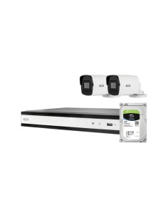 Abus Poe-Video-Set: 2 Mini-Tube-Kameras + Nvr 4Ch.tvvr36402D