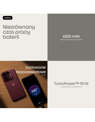 Motorola Edge 70 Pro 17,2 Cm (6.78") Dual Sim Android 16.0 5G Usb Type-C 12 Gb 512 Gb 6500 Mah Bordowy