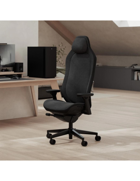Fractal Design Refine 2 Fabric Dark Fotel Dla Gracza Wyściełane Siedzisko Tapicerowane Czarny