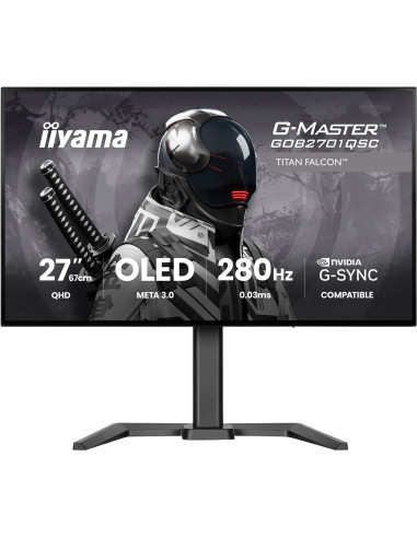 Iiyama G-Master Gob2701Qsc-B1 Monitor Komputerowy 68,6 Cm (27") 2560 X 1440 Px 2K Ultra Hd Oled Czarny