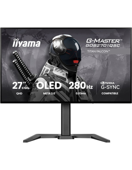 Iiyama G-Master Gob2701Qsc-B1 Monitor Komputerowy 68,6 Cm (27") 2560 X 1440 Px 2K Ultra Hd Oled Czarny