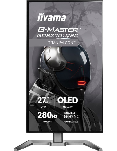 Iiyama G-Master Gob2701Qsc-B1 Monitor Komputerowy 68,6 Cm (27") 2560 X 1440 Px 2K Ultra Hd Oled Czarny