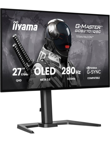 Iiyama G-Master Gob2701Qsc-B1 Monitor Komputerowy 68,6 Cm (27") 2560 X 1440 Px 2K Ultra Hd Oled Czarny