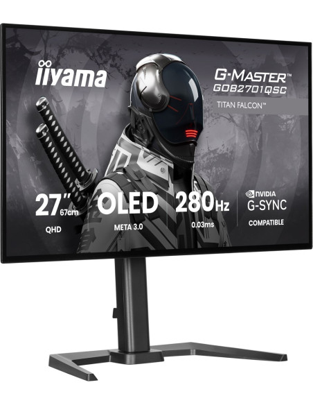 Iiyama G-Master Gob2701Qsc-B1 Monitor Komputerowy 68,6 Cm (27") 2560 X 1440 Px 2K Ultra Hd Oled Czarny