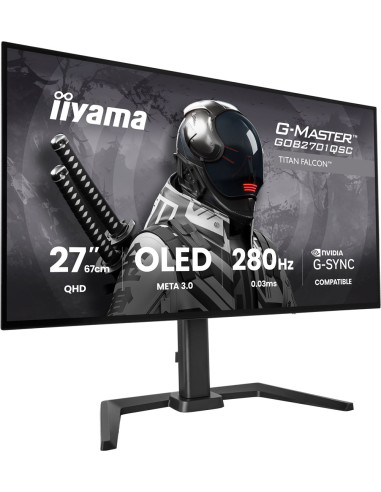 Iiyama G-Master Gob2701Qsc-B1 Monitor Komputerowy 68,6 Cm (27") 2560 X 1440 Px 2K Ultra Hd Oled Czarny