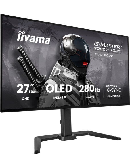 Iiyama G-Master Gob2701Qsc-B1 Monitor Komputerowy 68,6 Cm (27") 2560 X 1440 Px 2K Ultra Hd Oled Czarny