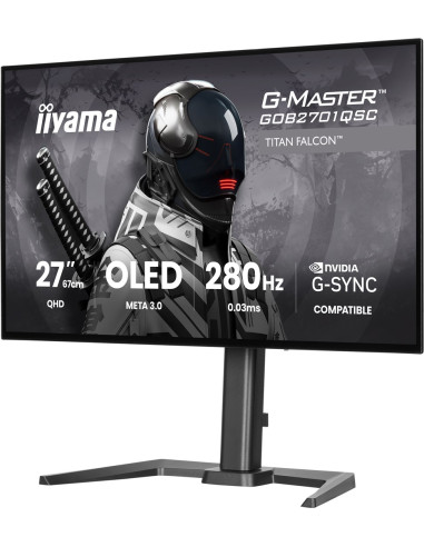 Iiyama G-Master Gob2701Qsc-B1 Monitor Komputerowy 68,6 Cm (27") 2560 X 1440 Px 2K Ultra Hd Oled Czarny
