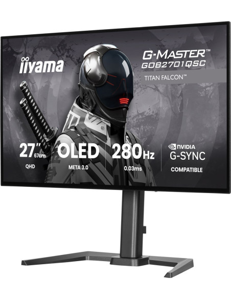 Iiyama G-Master Gob2701Qsc-B1 Monitor Komputerowy 68,6 Cm (27") 2560 X 1440 Px 2K Ultra Hd Oled Czarny