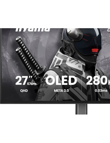 Iiyama G-Master Gob2701Qsc-B1 Monitor Komputerowy 68,6 Cm (27") 2560 X 1440 Px 2K Ultra Hd Oled Czarny