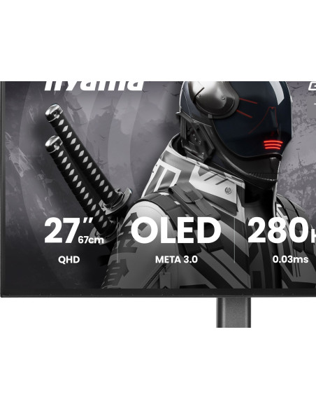 Iiyama G-Master Gob2701Qsc-B1 Monitor Komputerowy 68,6 Cm (27") 2560 X 1440 Px 2K Ultra Hd Oled Czarny