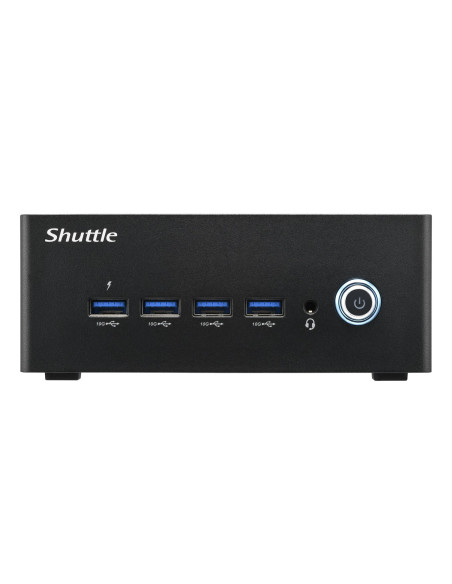 Shuttle Nano Pc Na10H Wielkość Pc 1L Czarny 8845Hs 3,8 Ghz
