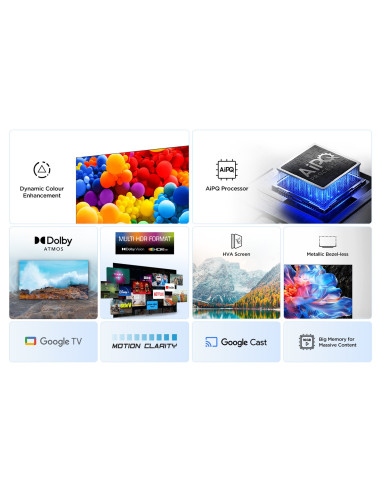 Tcl V6C 65V6C Telewizor 165,1 Cm (65") 4K Ultra Hd Smart Tv Wi-Fi Metaliczny 280 Cd/M2
