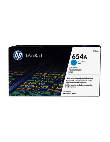Hp 654A Cyan Laserjet Tonerpatrone