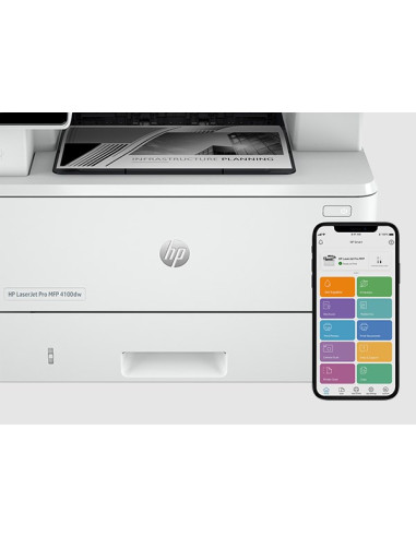 Hp Laserjet Pro 4102Fdn Multifunction Czerń I Biel Drukarka, Tylko Ethernet  Kopiarka, Skaner