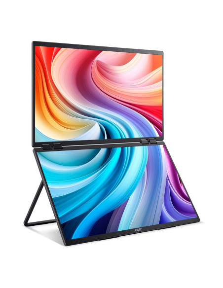Acer Pd243Yebmiuux Przenośny Monitor Czarny 60,5 Cm (23.8") Lcd 1920 X 1080 Px