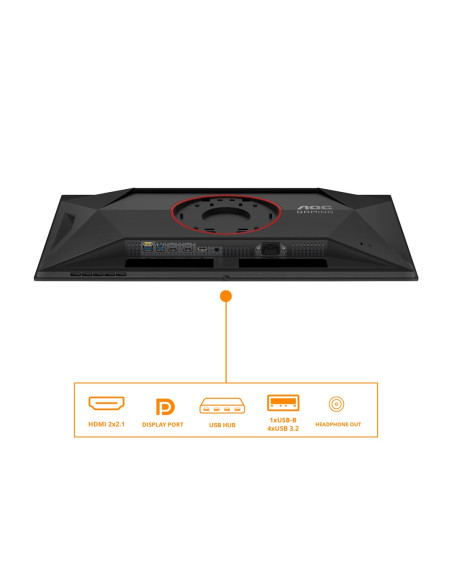 Aoc G4 Q27G4Zd Monitor Komputerowy 68,6 Cm (27") 2560 X 1440 Px Quad Hd Qd-Oled Czarny, Czerwony