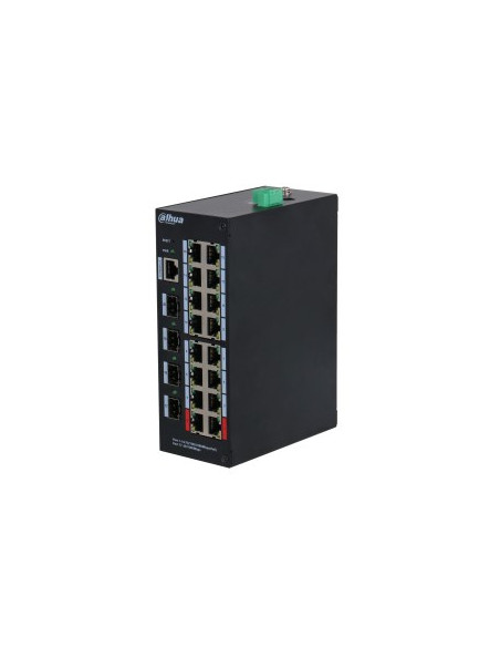 Dahua Technology Hs4420-16Gt-190 Przełącznik Sieciowy Zarządzany L2 Gigabit Ethernet (10/100/1000) Obsługa Poe Desktop Czarny