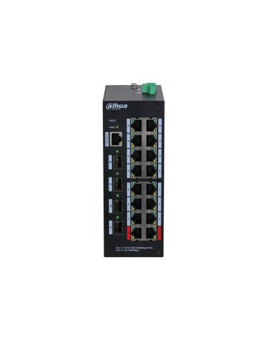 Dahua Technology Hs4420-16Gt-190 Przełącznik Sieciowy Zarządzany L2 Gigabit Ethernet (10/100/1000) Obsługa Poe Desktop Czarny