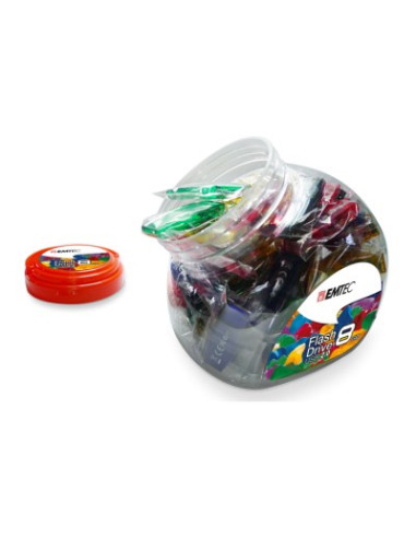 Emtec Ecmmd16Gc410Jar80 Pamięć Usb 16 Gb Usb Typu-A 2.0 Niebieski, Zielony, Fioletowy, Czerwony, Żółty
