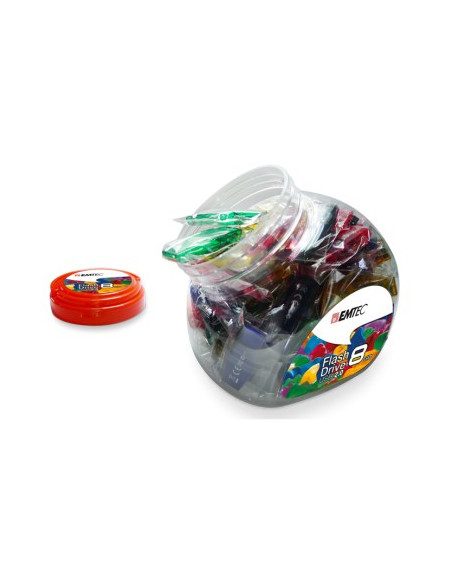 Emtec Ecmmd16Gc410Jar80 Pamięć Usb 16 Gb Usb Typu-A 2.0 Niebieski, Zielony, Fioletowy, Czerwony, Żółty