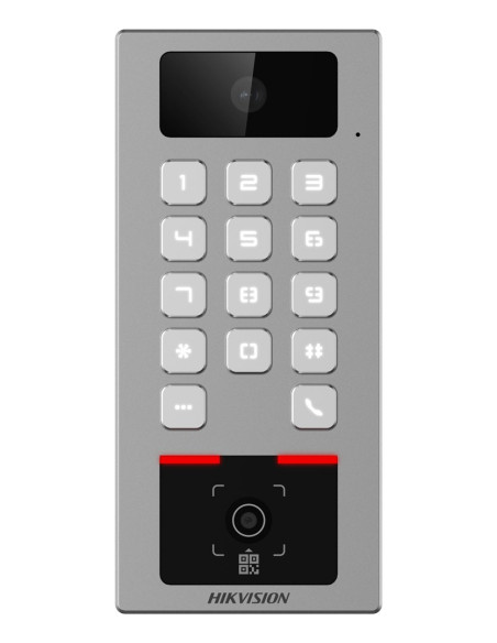 Hikvision Ds-K1T502Dbwx-Cqr Czytnik Kontroli Dostępu Terminal Kontroli Wejścia Szary
