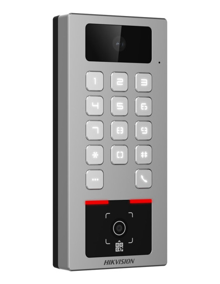 Hikvision Ds-K1T502Dbwx-Cqr Czytnik Kontroli Dostępu Terminal Kontroli Wejścia Szary