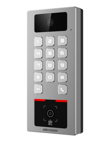 Hikvision Ds-K1T502Dbwx-Cqr Czytnik Kontroli Dostępu Terminal Kontroli Wejścia Szary