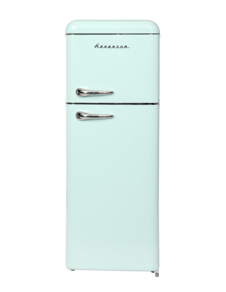 Lodówka Retro Ravanson Lkk-210Rm 545 X 585 X 1470 Mm | 160L | Klasa E | Miętowy