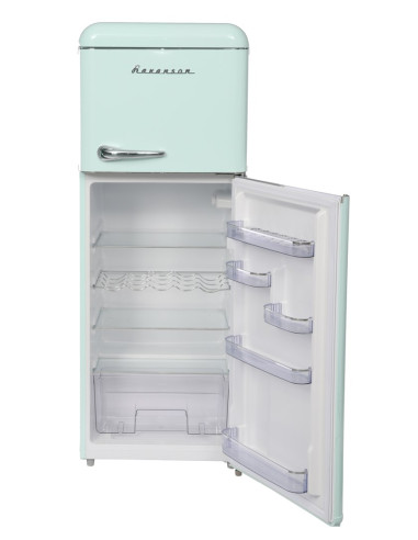 Lodówka Retro Ravanson Lkk-210Rm 545 X 585 X 1470 Mm | 160L | Klasa E | Miętowy